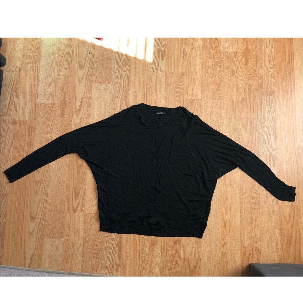 Zara W&B collection black long sleeved shirt